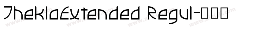 TheklaExtended Regul字体转换